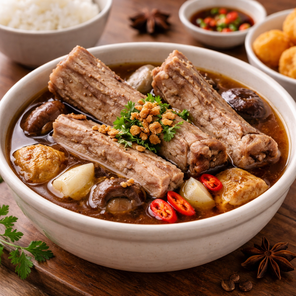 Bakut Tea Eat and Eat – daging iga babi dengan kuah bakut yang gurih